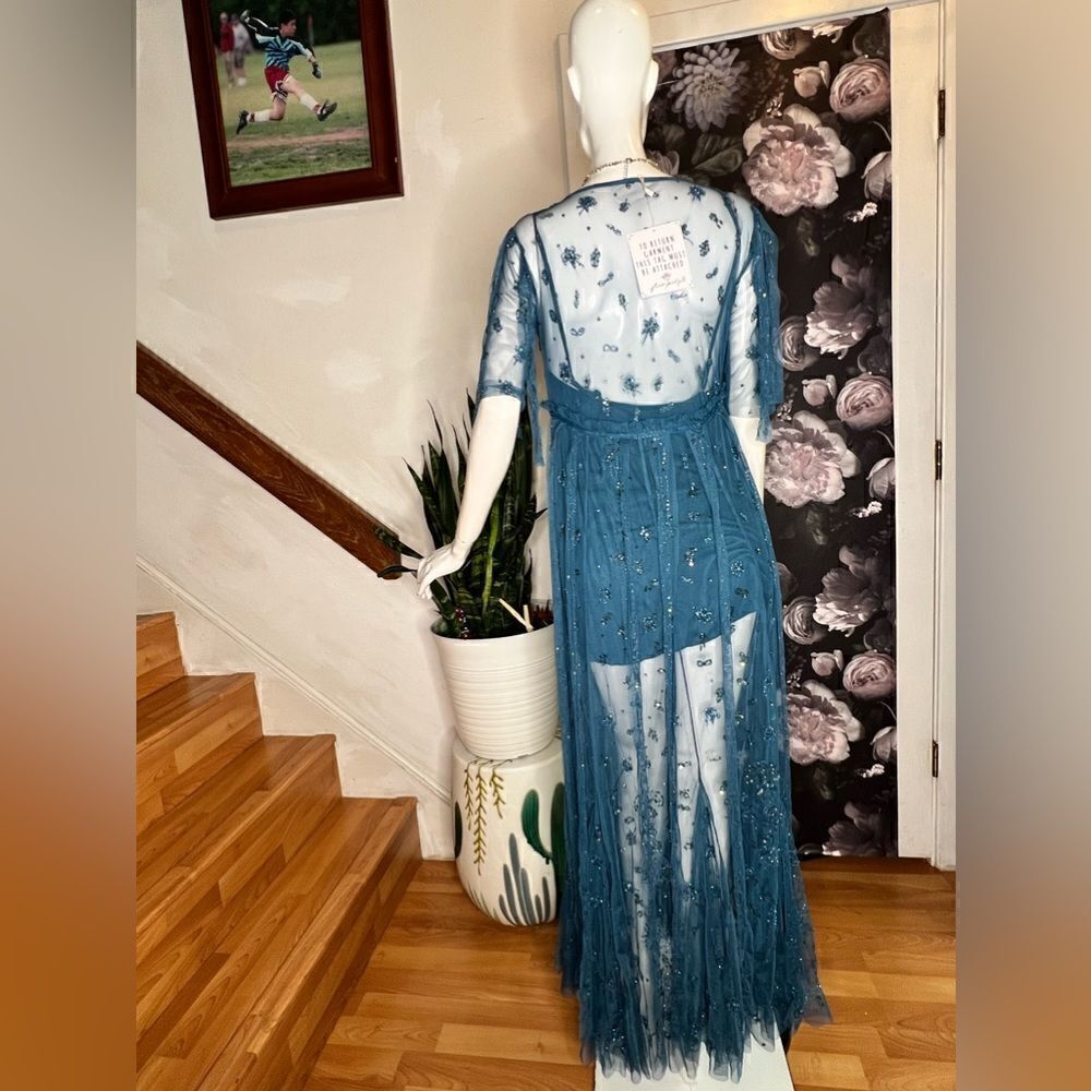Free People Sascha Sequin Maxi Dress size 4 - Picture 6 of 7
